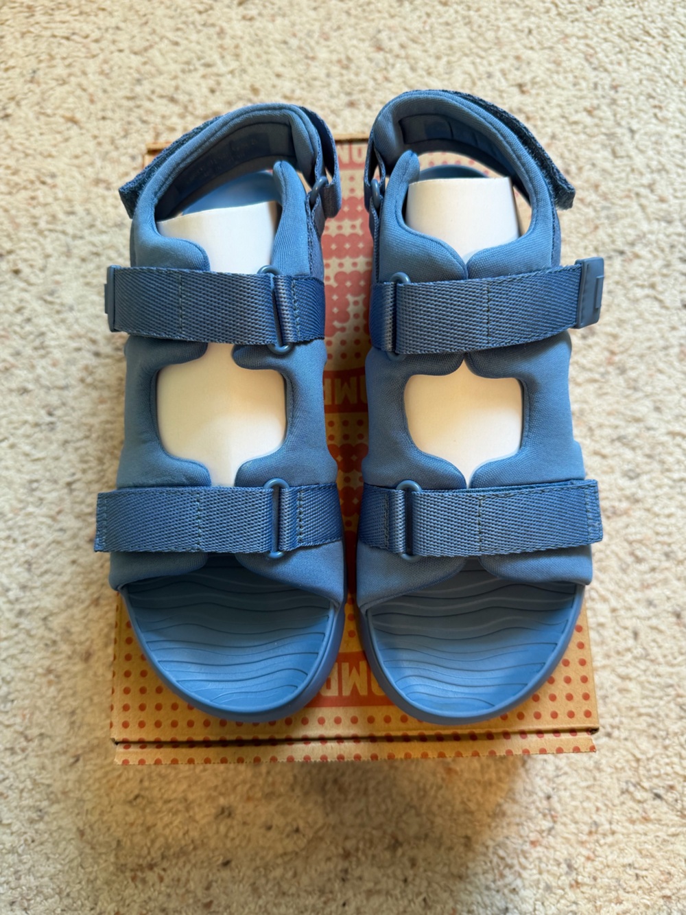 Camper Kids Oruga Blue Sport Sandals EU 35 US 3 Adjustable Straps